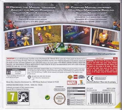 LEGO Marvel Super Heroes Universe in Peril - Nintendo 3DS Spil - (A Grade) (Genbrug)